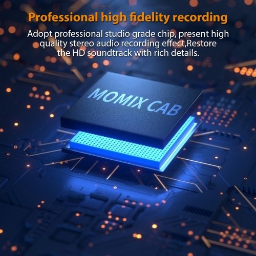JOYO Guitar Audio Interface Portable Mini Recording Sound Card Lightweight with Type-C and Conversion Adapter 