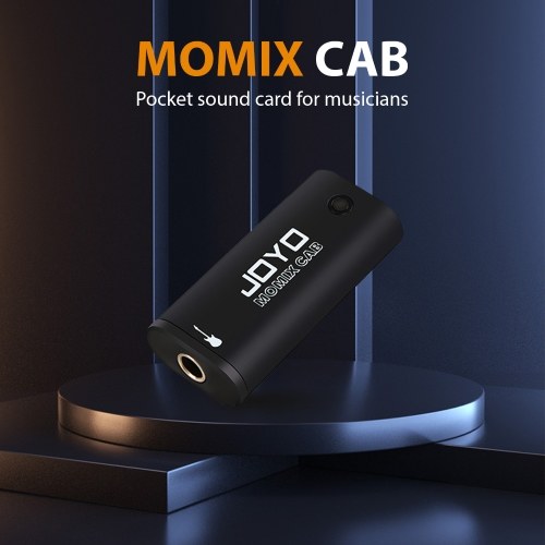 JOYO Guitar Audio Interface Portable Mini Recording Sound Card Lightweight with Type-C and Conversion Adapter 