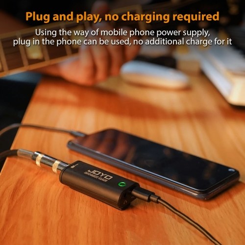 JOYO Guitar Audio Interface Portable Mini Recording Sound Card Lightweight with Type-C and Conversion Adapter 