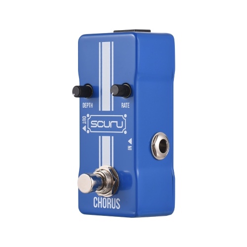 

SCURU VS704 Guitar Chorus Effects Pedal - Classic Analogue DEPTH/RATE Control Mini Guitar Effector
