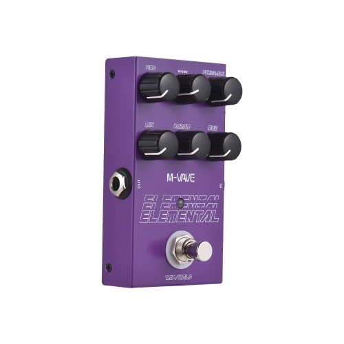 M-VAVE ELEMENTAL Delay Pedal: 9 Delay Effects, High-Performance DSP & Easy Control Knobs 