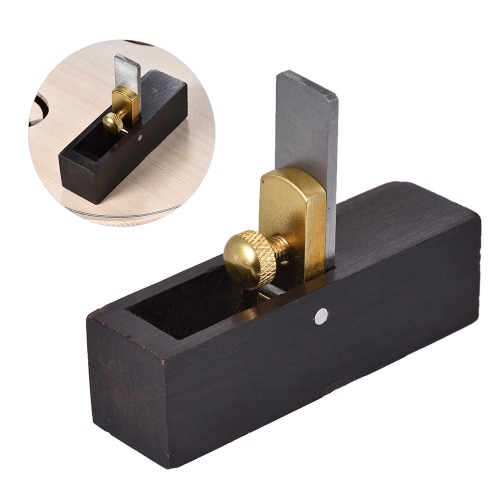 

Flat Bottom Woodworking Plane Cutter Ebony Luthier Tool for Violin Viola Cello Wooden Instrument