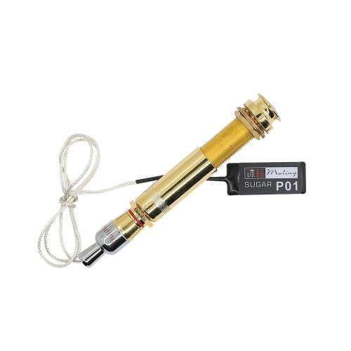 Guitar Passive Patch Pickup Pick-up Transducer with 6.35mm to RCA Tail Nail Converter for Guitar Ukulele Violin