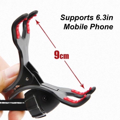 

D6 Mic Stand Adjustable Microphone Suspension Arm Stand with Shock Mount Mobile-Phone Holder for Live Broadcasting Podcast