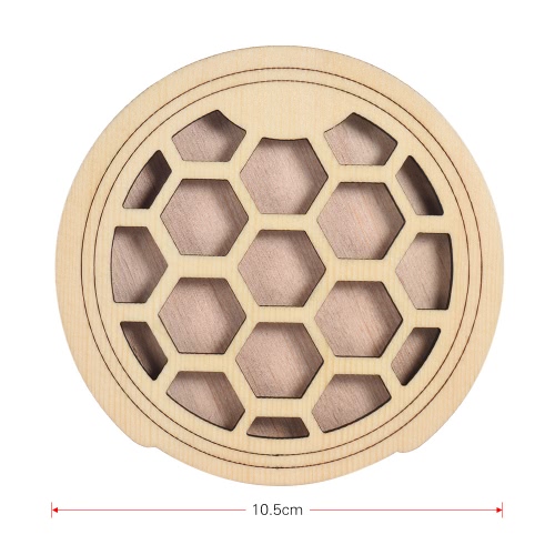 

Guitar Wooden Soundhole Sound Hole Cover Block Feedback Buffer Spruce Wood for EQ Acoustic Folk Guitars