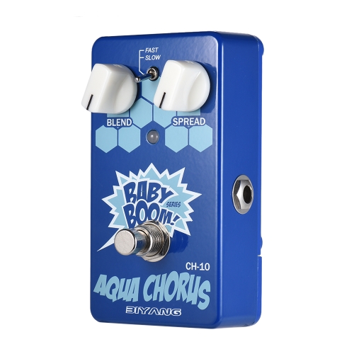 BIYANG CH-10 BABY BOOM Série Analogique Chorus Guitare Pédale d'effet True Bypass Full Metal Shell