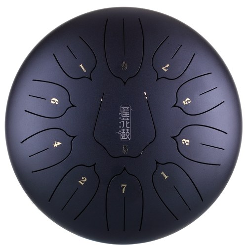 

10 inch 11 Notes Steel Tongue Drum Mini Hand Pan Drums with Drumsticks Percussion Musical Instruments