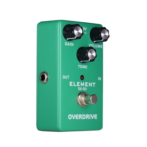 

Analog Overdrive Guitar Effect Pedal with Volume Gain Tone Control True Bypass Full Metal Shell