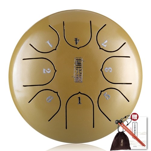 

6in Metal Tongue Drum Mini 8-Tone Hand Pan Drums