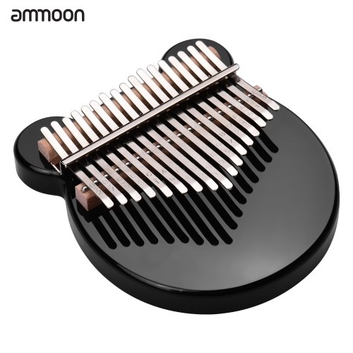 ammoon 17-Key Thumb Piano Black Acrylic Kalimba Mbira Musical Instrument