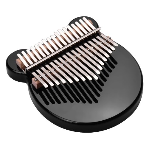 munição instrumento musical de 17 teclas para piano em acrílico preto Kalimba Mbira