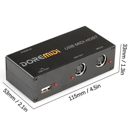 USB to MIDI Host Guitar Effector MIDI Synthesizer MIDI Generator MIDI Interface Devices Electronic Instrument Equipment 