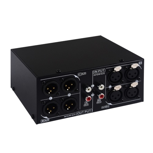 3 Input to 3 Output Fully Balanced XLR Signal Passive Stereo Selector 