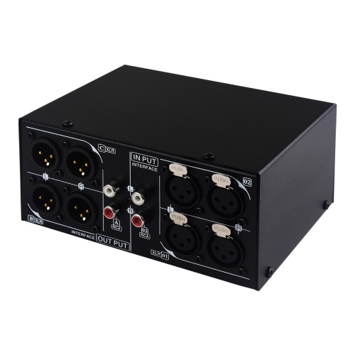 3 Input to 3 Output Fully Balanced XLR Signal Passive Stereo Selector 