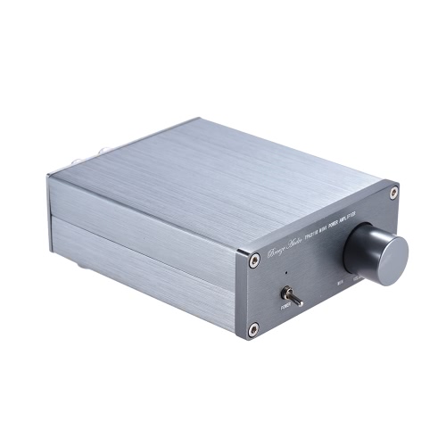 

Mini HiFi 2.0 Stereo Digital Audio Power Amplifier Amp Dual Channel Output 50W * 2 Aluminum Alloy with RCA Cable