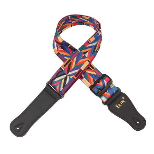 

IRIN Guitar Strap Регулируемый полиэфирный пояс Кожа PU заканчивается для акустического народного классического гитарного гитары