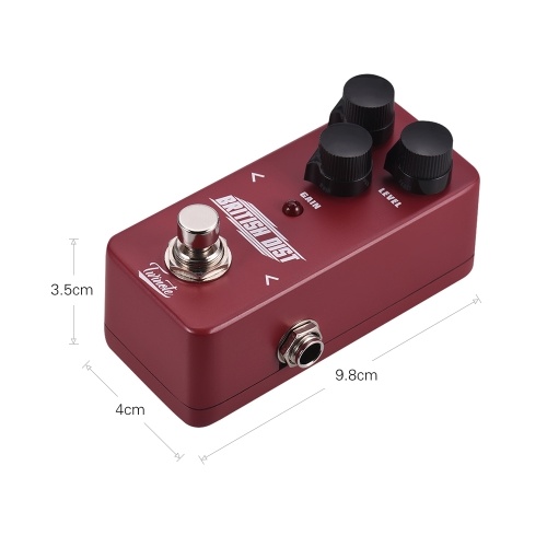 Twinote BRITISH DIST Mini British Analog Distortion Guitar Effect Pedal Processsor Full Metal Shell with True Bypass