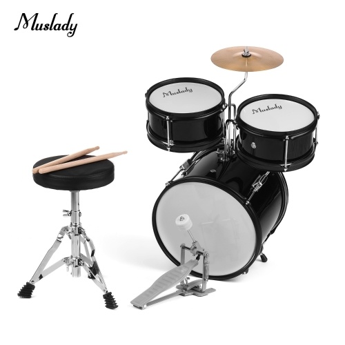 Muslady Kids Bambini Junior Principianti Set di batterie per batteria a 3 pezzi
