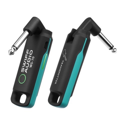

SWIFF WS-70 UHF Guitar Transmitter Receiver Set Mini Digital Wireless System Multifunctional Guitar System for Electric Guitar Electric Bass