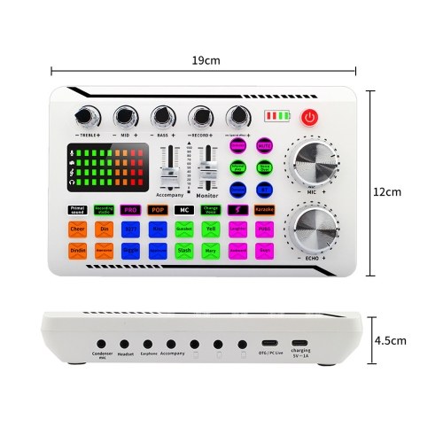 F998 Live Sound Card: Unleash Superior Audio Quality for Streaming and Recording 