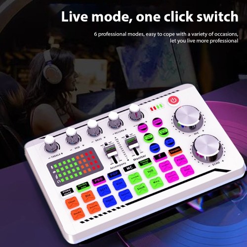 F998 Live Sound Card: Unleash Superior Audio Quality for Streaming and Recording 