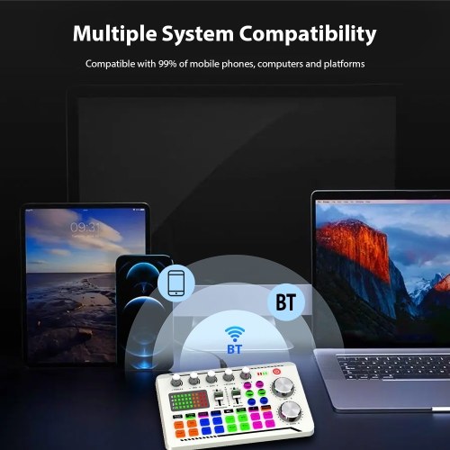 F998 Live Sound Card: Unleash Superior Audio Quality for Streaming and Recording 
