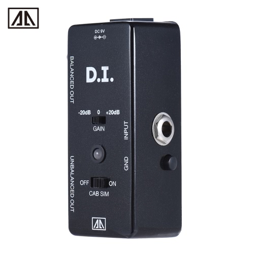 AROMA AMX-5 Cabinet Simulator DI Box Guitar Effect Pedal Transfers Guitar/ Bass Signal Directly to Audio System Aluminum Alloy Body
AROMA AMX-5 Cabinet Simulator DI Box Guitar Effect Pedal Transfers Guitar/ Bass Signal Directly to Audio System Aluminum Alloy Body