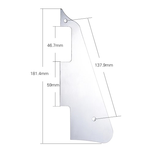 

Aluminum Alloy Electric Guitar Pickguard Scratch Plate for Gibson Les Paul Style Replacement Part