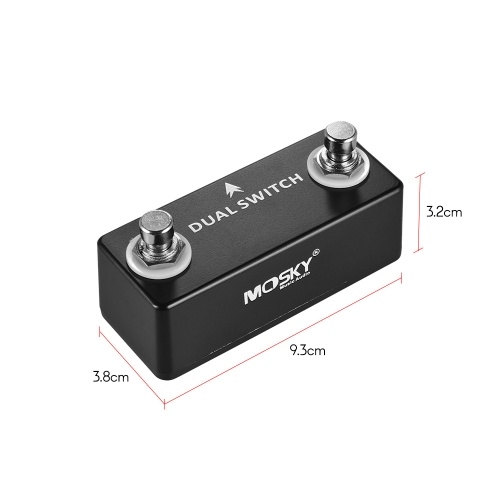Mosky Dual Switch Footswitch Foot Pedal Full Metal Shell huismerk kopen in de aanbieding