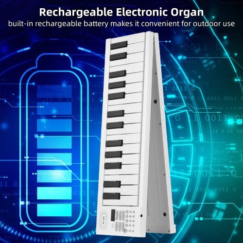 Bigfun BF-960 Foldable Electronic Piano - LED Display, Rechargeable, With Carrying Bag 