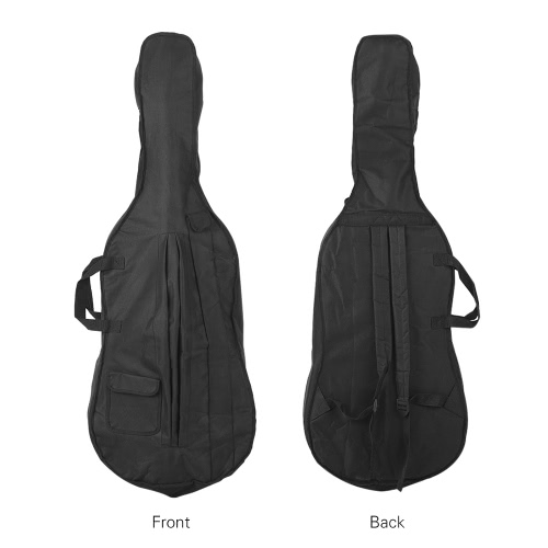 

Portable 4/4 & 3/4 Cello Gig Carrying Bag Case Backpack Adjustable Shoulder Strap Black