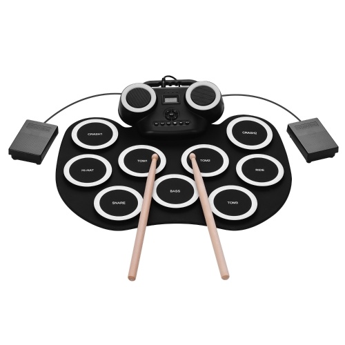 

Portable Roll-up Electronic Drum Pad Silicon Digital Drum