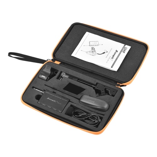 Baomic BM-12/V2 Professional UHF Wireless Instrument Microphone System Receiver & Transmitter 