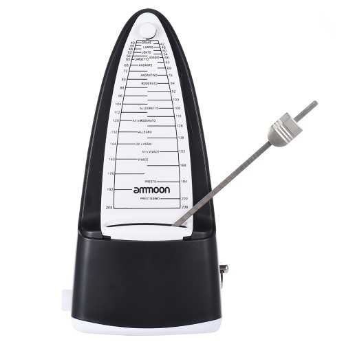 

ammoon Portable Universal Mechanical Metronome Duple Triple Quadruple Sextuple for Guitar Violin Ukulele Music Instrument Lovers B