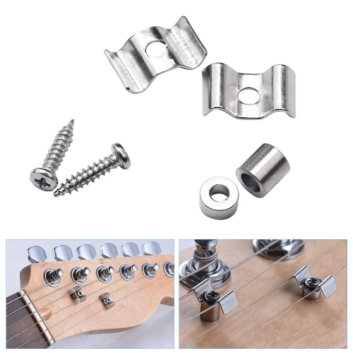 

1 Pair Metal String Tree Guide Retainer for Fender ST & SQ Electric Guitar Bass Replacement Parts Black