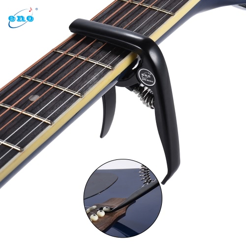 

eno EGC5 Premium Zinc Alloy Guitar Capo with Rounded Unique Pin Extractor for Acoustic Electric Folk Guitar Bass Ukelele Banjo Man