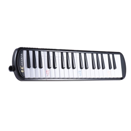 Qimei QM37A 5-37 Piano Style teclas del instrumento musical Educación Melódica para principiantes niños hijos de regalo con bolsa de transporte Negro