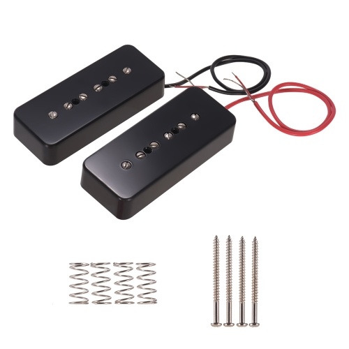 

Single Coil Pickups for P90 Soapbar Electric Guitar Neck & Bridge Pickups Guitar Parts Accessories, Pack of 2pcs（50mm+52mm）