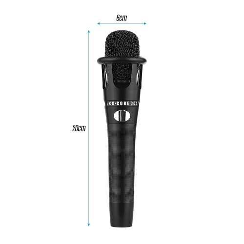 

Handheld Wired Condenser Microphone Mic XLR Cable 3.5mm Plug for KTV Karaoke Singing Network Broadcast Live Streaming