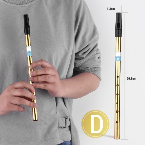 

Irish Whistle Flute Key of D 6 Holes Flute Wind Musical Instruments for Beginners Intermediates Experts