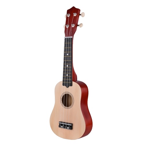 

muslady 21 inch Ukulele 4 Strings Ukulele Small Guitar Bass Wooden Musical Instrument Kids Gift Black