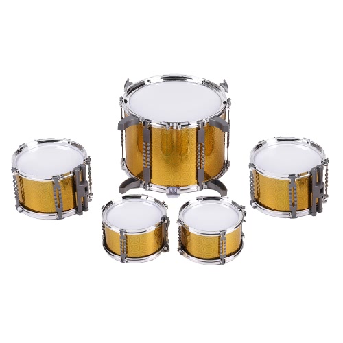 

Компактный размер Drum Set Дети Детский музыкальный инструмент Игрушка 5 барабанов с небольшими Cymbal Табурет Барабанные палочки