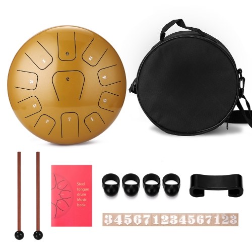 

12 inch 11 Tone Steel Tongue Drum Hand Pan Drums