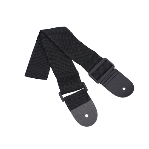 

Adjustable Woven Nylon Guitar Strap with Leather Ends for Acoustic Electric Folk Guitars Durable