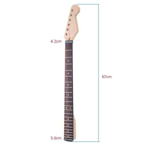 Second Hand 22 Frets Replacement Maple Neck Rosewood Fingerboard for ST Electric Guitar