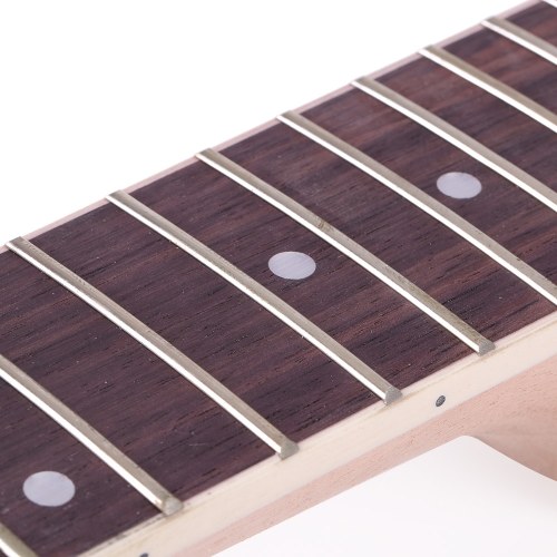 

Second Hand Unfinished DIY Electric Guitar Kit Semi Hollow Basswood Body Rosewood Fingerboard Maple Neck