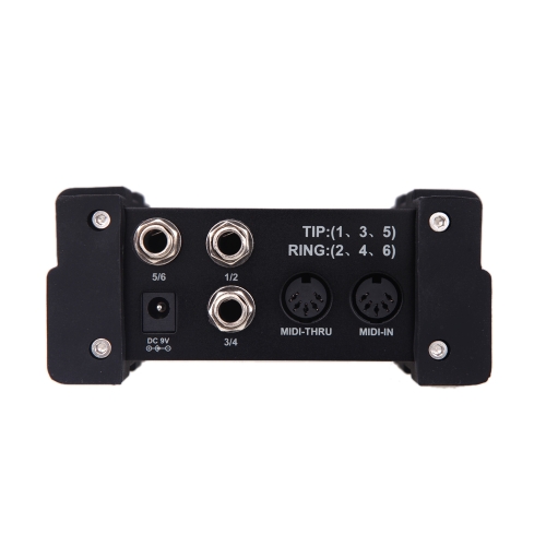 

NUX PMS-2 MIDI Switcher Remote Control 6 Devices 128 Presets Lock Function Compact Portable