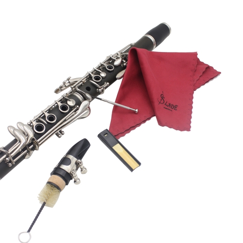 Andoer Cleaning Kit Cleaning Cloth Mouthpiece Brush Reed Case Mini