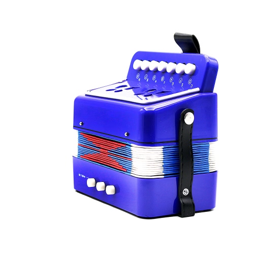 Kids Children 7-Key 2 Bass Mini Small Accordion Educational Musical Instrument Rhythm Band Toy