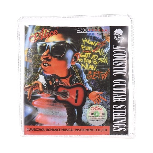 

Alice A306 Series Acoustic Folk Guitar Strings Set Super Light(.011-.052)